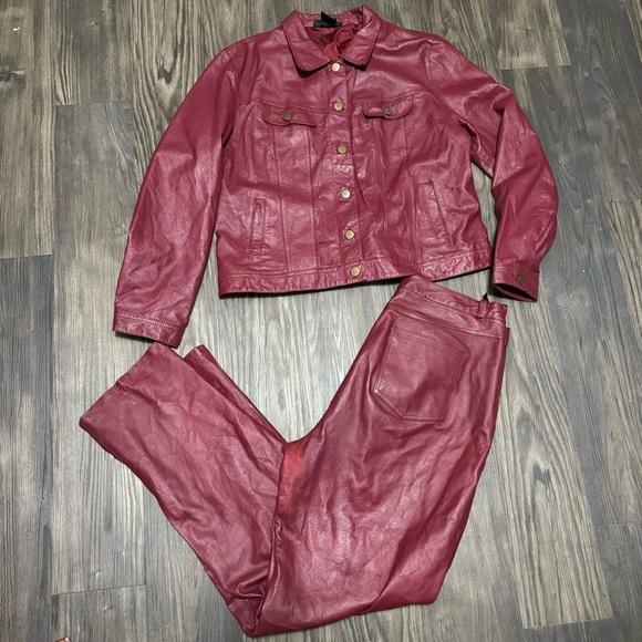 Metrostyle Women’s Red Jacket size 16 Button Up Vintage - Picture 7 of 7